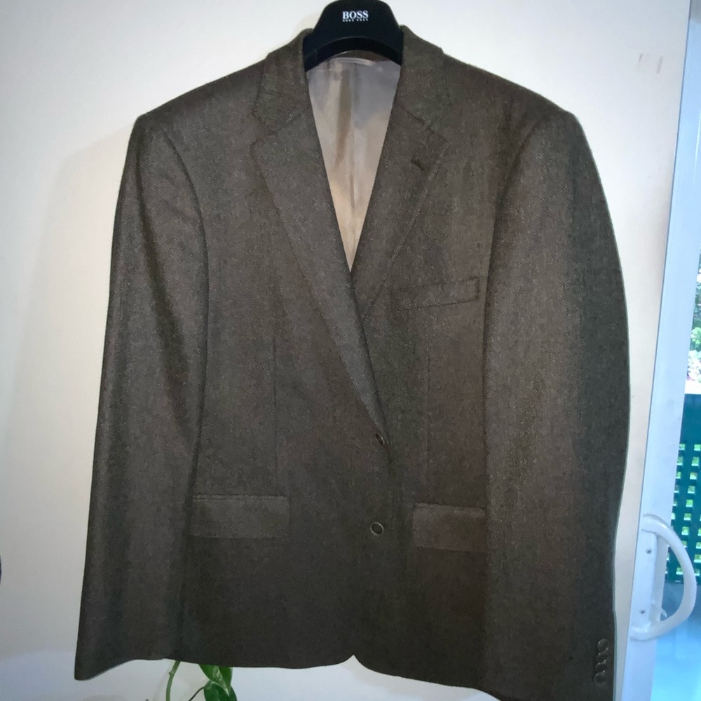 IBIZA Brown Sports Coat, 100%Wool, look and feel like tweed, size 46R